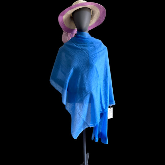 100% Merino Wool Scarf (28x80 inches, ultra-thin yarn 200/2)